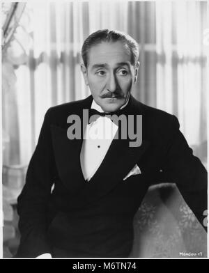 Adolphe Menjou, Ritratto di pubblicità per i film, 'facile per amore", Warner Bros, 1934 Foto Stock