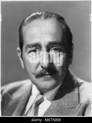 Adolphe Menjou, Ritratto di pubblicità per i film, 'Lettera di Introduzione", Universal Pictures, 1938 Foto Stock