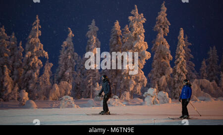 Levi Ski Resort in Finlandia Foto Stock