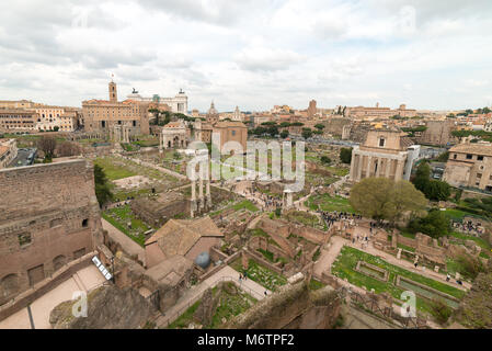 Il Foro Romano, Roma, Italia Foto Stock