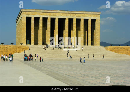 Mausoleo di Ankara, cortile centrale, Turchia, Foto Stock