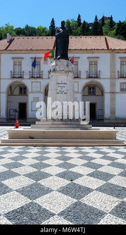 Piazza principale, Tomar, Portogallo Foto Stock