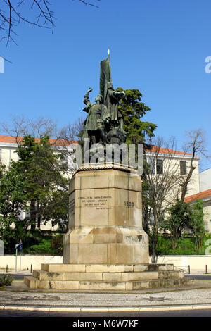 Pedro Alvares Cabral statua, Lisbona, Portogallo Foto Stock