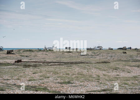 Dungeness, Kent sulla costa sud est dell'Inghilterra, Regno Unito PHILLIP ROBERTS Foto Stock