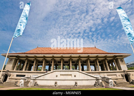 Vista orizzontale della indipendenza Memorial Hall di Colombo, Sri Lanka. Foto Stock