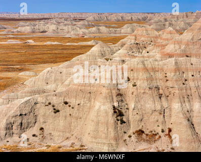 Badlands deserto, Parco nazionale Badlands, Dakota del Sud Foto Stock