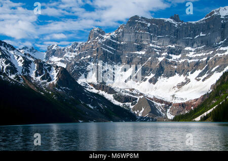 Chephren Lake, il Parco Nazionale di Banff, Alberta, Canada Foto Stock