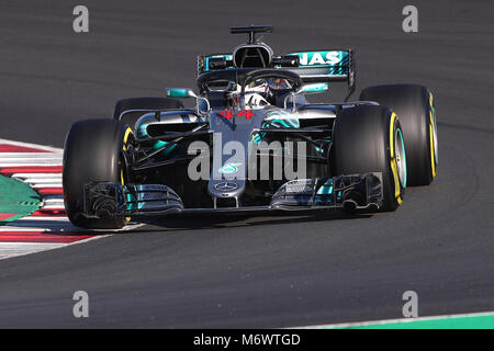 Barcellona, Spagna. 6 Marzo, 2018. Lewis Hamilton Mercedes Montmelo 27-02-2018 prova di Formula 1 Championship 2018 Foto Federico Basile / Insidefoto Credito: insidefoto srl/Alamy Live News Foto Stock