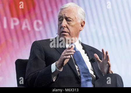 Washington, DC, Stati Uniti d'America. Mar 5, 2018. STENY HOYER, Rappresentante (D) per il Maryland del quinto quartiere congressuale, parlando a AIPAC (American Israel Public Affairs Committee) Conferenza politica a Walter E. Washington Convention Center di Washington il 5 marzo 2018 Credit: Michael Brochstein/ZUMA filo/Alamy Live News Foto Stock