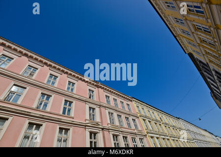 Gli edifici colorati nel quartiere Majorstuen, Frogner distretto, Oslo, Norvegia Foto Stock