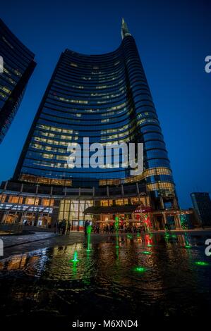 Piazza Gae Aulenti a Milano Foto Stock