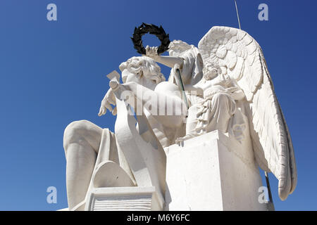 Dettaglio dell'arco a Augusta street, Lisbona, Portogallo Foto Stock