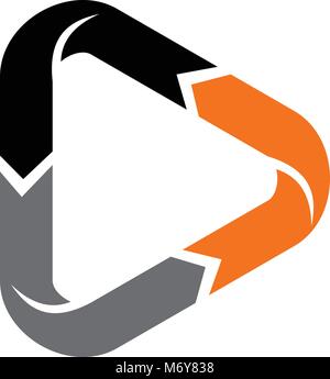 Triangolo dinamico vettore Illustrazione Vettoriale