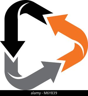 Triangolo dinamico vettore Illustrazione Vettoriale