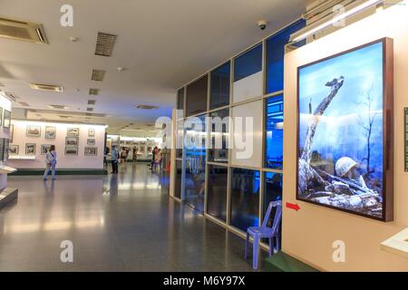 Il Requiem foto mostra presso il Museo dei Resti della Guerra, Città di Ho Chi Minh, Vietnam Foto Stock