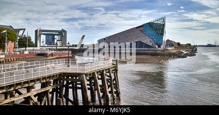 Inghilterra, East Riding of Yorkshire, Kingston upon Hull City, l'acquario profondo lungo il fiume Humber Foto Stock