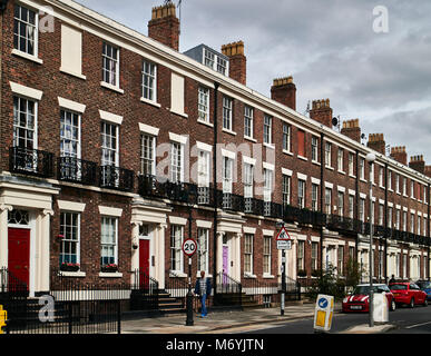 L'Europa, Inghilterra, Merseyside Liverpool city, tipiche case britanniche Foto Stock