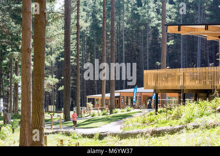 Il negozio e il ristorante edifici a Christchurch Parco Avventura Worsleys Road, cashmere, Christchurch, Canterbury, Nuova Zelanda Foto Stock