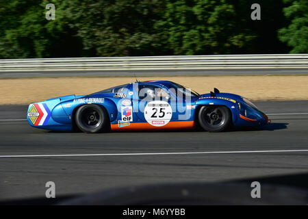 Gérard Besson, Francesco Dougnac, Alpine A 210, Le Mans Classic 2016, 2016, il circuito da corsa, Classic, Classic Cars, Classic Cars Racing, Francia, storico Foto Stock