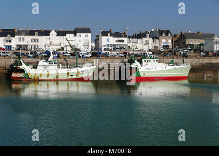 La Turballe porto di pesca, Loire-Atlantique, Pays de la Loire, in Francia, in Europa Foto Stock