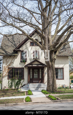 Vintage House in Joliet Foto Stock