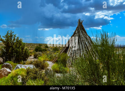 Tepee nel Grand Canyon Dessert in Nevada, STATI UNITI D'AMERICA Foto Stock