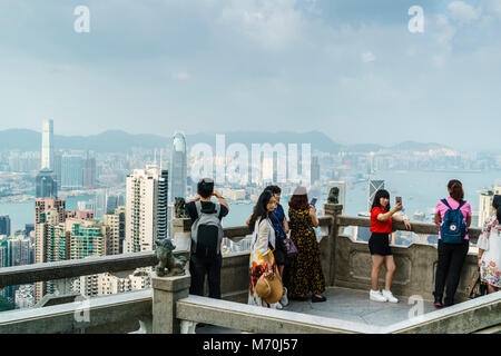 Lion's Pavilion Lookout, il Victoria Peak di Hong Kong Foto Stock