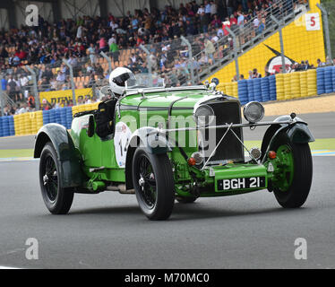 Gareth Burnett, Richard Evans, Talbot 105, BGH 21, 2014, il circuito da corsa, Classic, Classic Cars Racing, Francia, desiderosi di spettatori, La Sarthe, Le Mans, Le Foto Stock