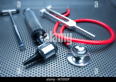 Montreal, Canada, 7 Marzo,2018. Esame medico strumenti.Credit:Mario Beauregard/Alamy Live News Foto Stock