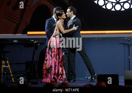 Enrique Ponce durante il gala di presentazione dei cartelli della Feria de San Isidro 2018' in Madrid 07/03/2018 Credit: Gtres Información más Comuniación on line, S.L./Alamy Live News Foto Stock