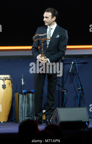 Enrique Ponce durante il gala di presentazione dei cartelli della Feria de San Isidro 2018' in Madrid 07/03/2018 Credit: Gtres Información más Comuniación on line, S.L./Alamy Live News Foto Stock