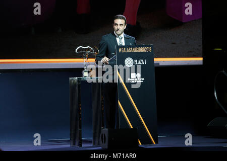 Enrique Ponce durante il gala di presentazione dei cartelli della Feria de San Isidro 2018' in Madrid 07/03/2018 Credit: Gtres Información más Comuniación on line, S.L./Alamy Live News Foto Stock