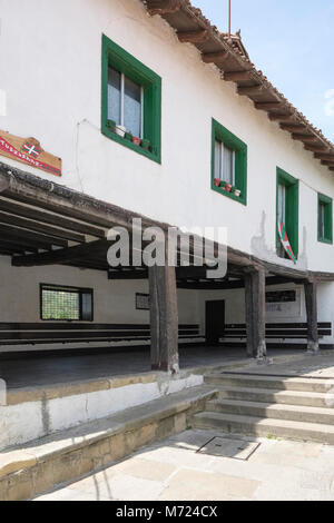 Lo Spirito del Porto vecchio edificio, Algorta, Getxo, Vizcaya, Pais Vasco, Spagna, Foto Stock