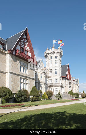 Palacio de la Magdalena, Santander, Cantabria, Spagna, Foto Stock