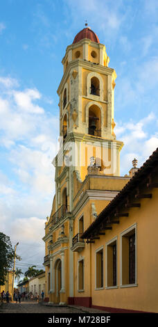 Campanile della ex chiesa, ora Museo de la lucha contra Banditos, Trinidad, Cuba - le più fotografate edificio in Trinidad Foto Stock