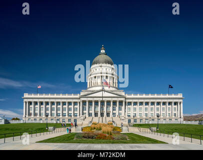 La Utah State Capitol, revival neoclassico, stile corinzio, Salt Lake City, Utah, Stati Uniti d'America Foto Stock
