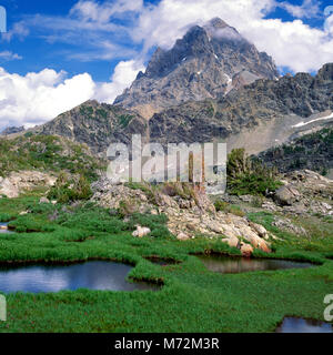 Prato Alto, uragano Pass, Grand Teton Il parco nazionale del Grand Teton, Wyoming Foto Stock