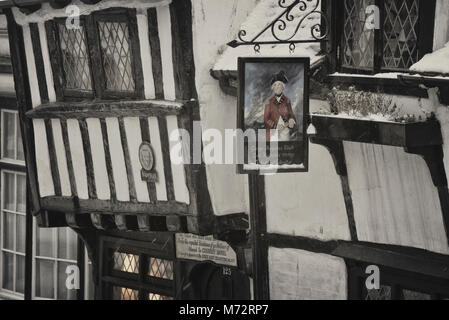 Casa Shovalls, tutti i Santi Street, Hastings old town, East Sussex, England, Regno Unito Foto Stock