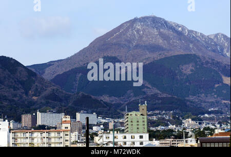 La città di Beppu, prefettura di Oita, Giappone. Foto Stock