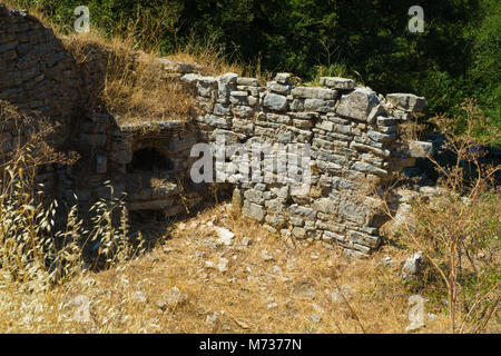 Palià Perithia antico sito archeologico di Corfù Foto Stock