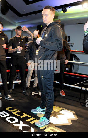 Lancio di Ultimate Boxxer, tenutosi a me Londra Hotel in Londra. Dotato di: Kaise Benjiman dove: Londra, Regno Unito quando: 05 Feb 2018 Credit: WENN.com Foto Stock