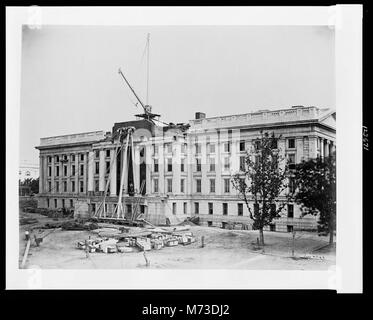 Costruzione di Stati Uniti Treasury Building, Washington D.C. LCCN00652413 Foto Stock