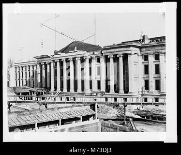 Costruzione di Stati Uniti Treasury Building, Washington D.C. LCCN00652418 Foto Stock