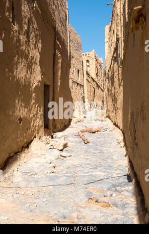 Vecchio villaggio di Al Hamra , Nizwa, Sultanato di Oman Foto Stock