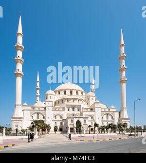 Moschea Sheikh Zayed, Fujairah, Emirati Arabi Uniti Foto Stock