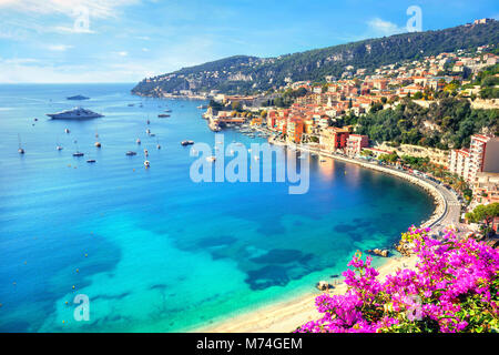 Resort di lusso di Villefranche sur Mer. Costa Azzurra, Cote d Azur, Francia Foto Stock