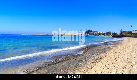 Spiaggia di bagnanti in Fremantle, Australia occidentale Foto Stock