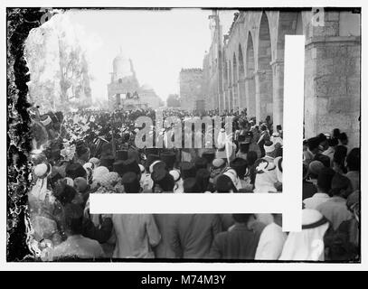 Funerali di re Hussein, Gerusalemme, 4 giugno 1931, processione matpc LOC.08374 Foto Stock