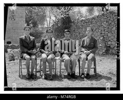 Foto di gruppo della scuola per ciechi in Ebron matpc LOC.12493 Foto Stock