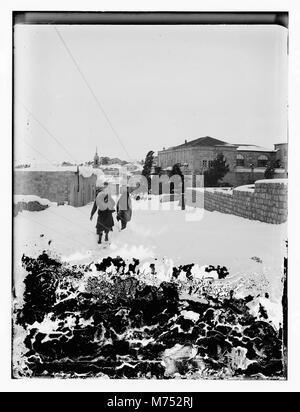 Gerusalemme nella neve. 1921 matpc LOC.11489 Foto Stock